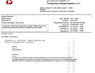 Stool Test Results Interpretation