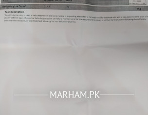 Reticulocyte Count Less