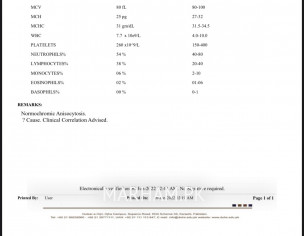 Health Checkup Result Not Returned Normal