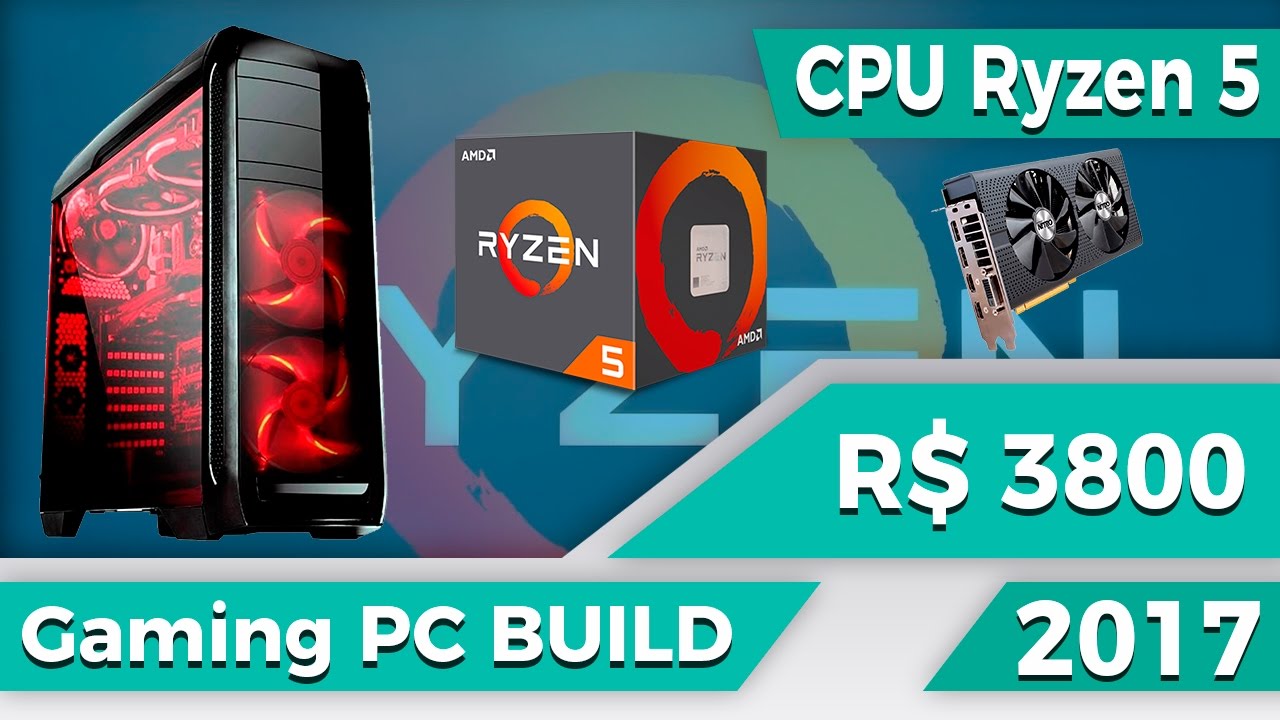 Montando um PC Build: AMD Ryzen 5 1500X — com Luigitec