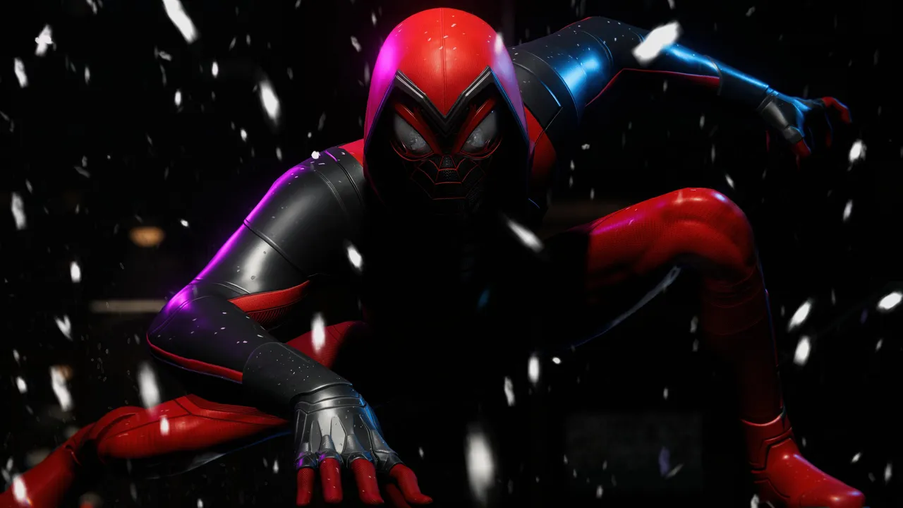 Spider-Man in a heroic pose
