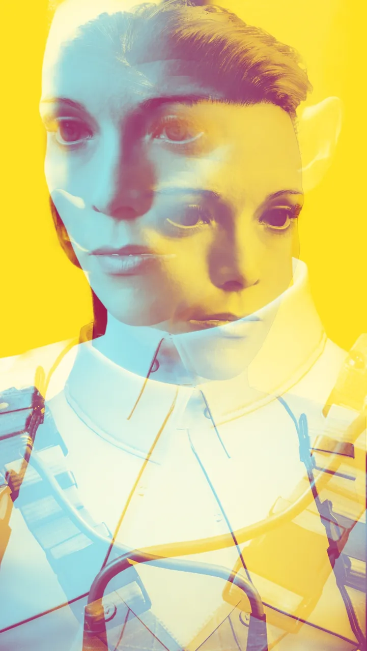 Duotone portrait 