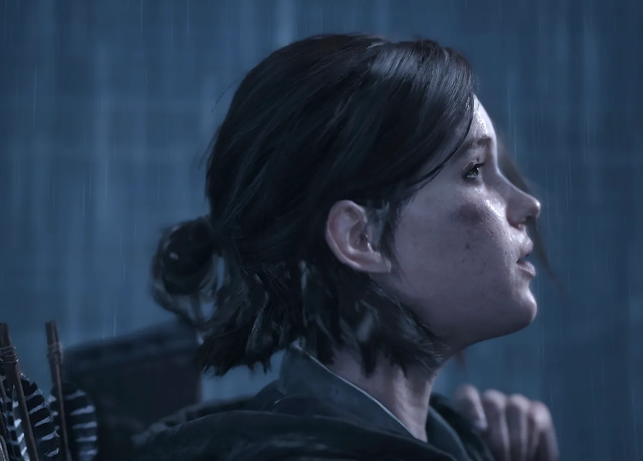 Ellie in the rain