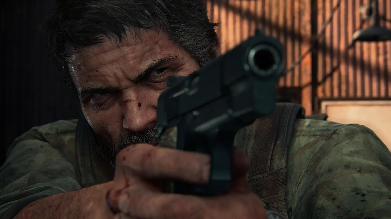 Joel with gun