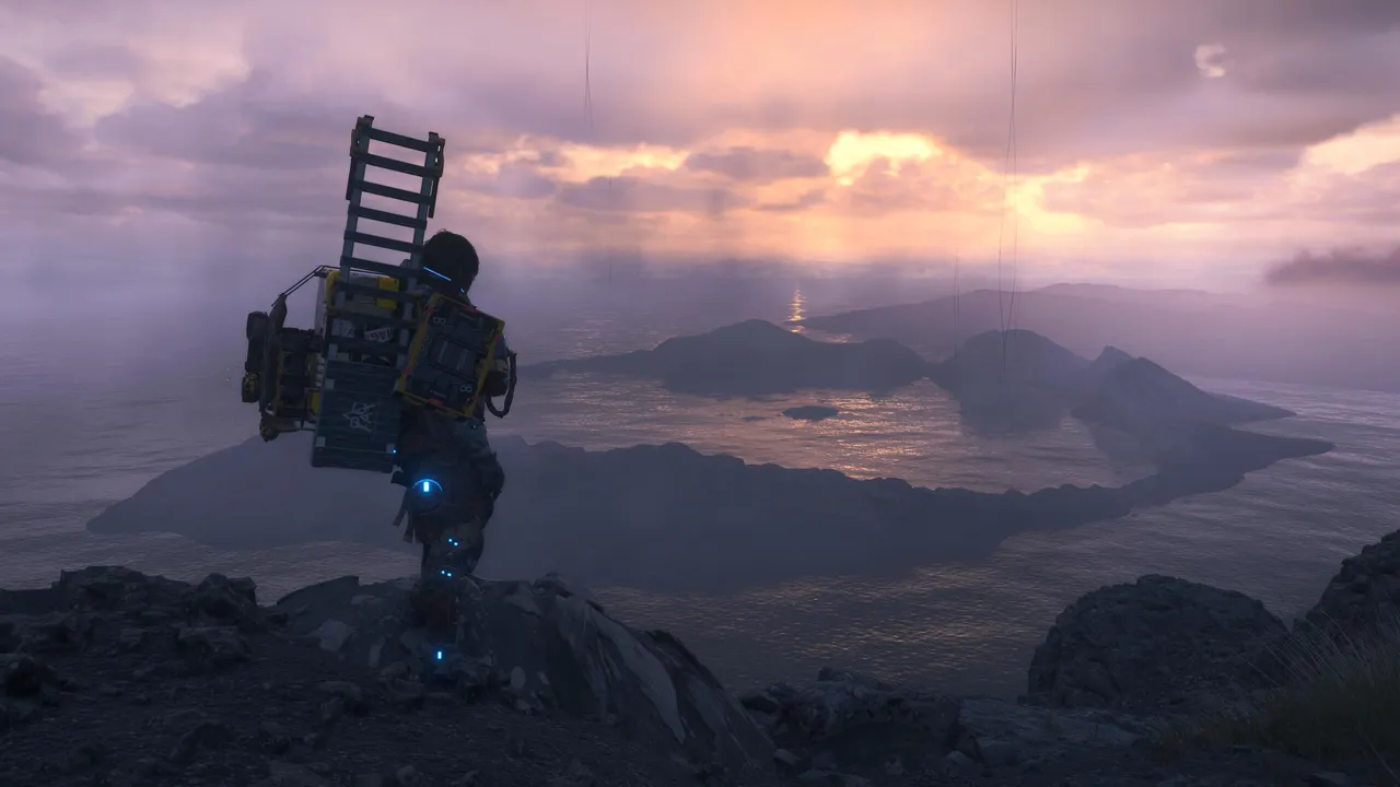 Sam looking out over a water filled crater