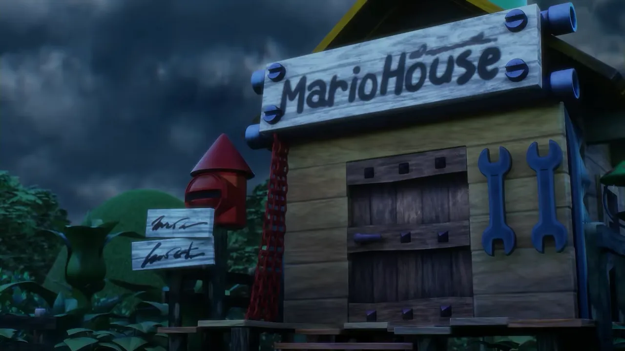 Dark clouds roll over the Mushroom Kingdom