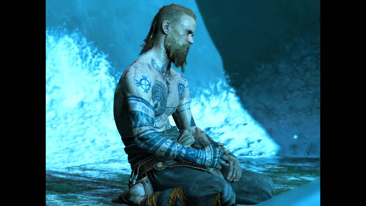 Baldur on his knees