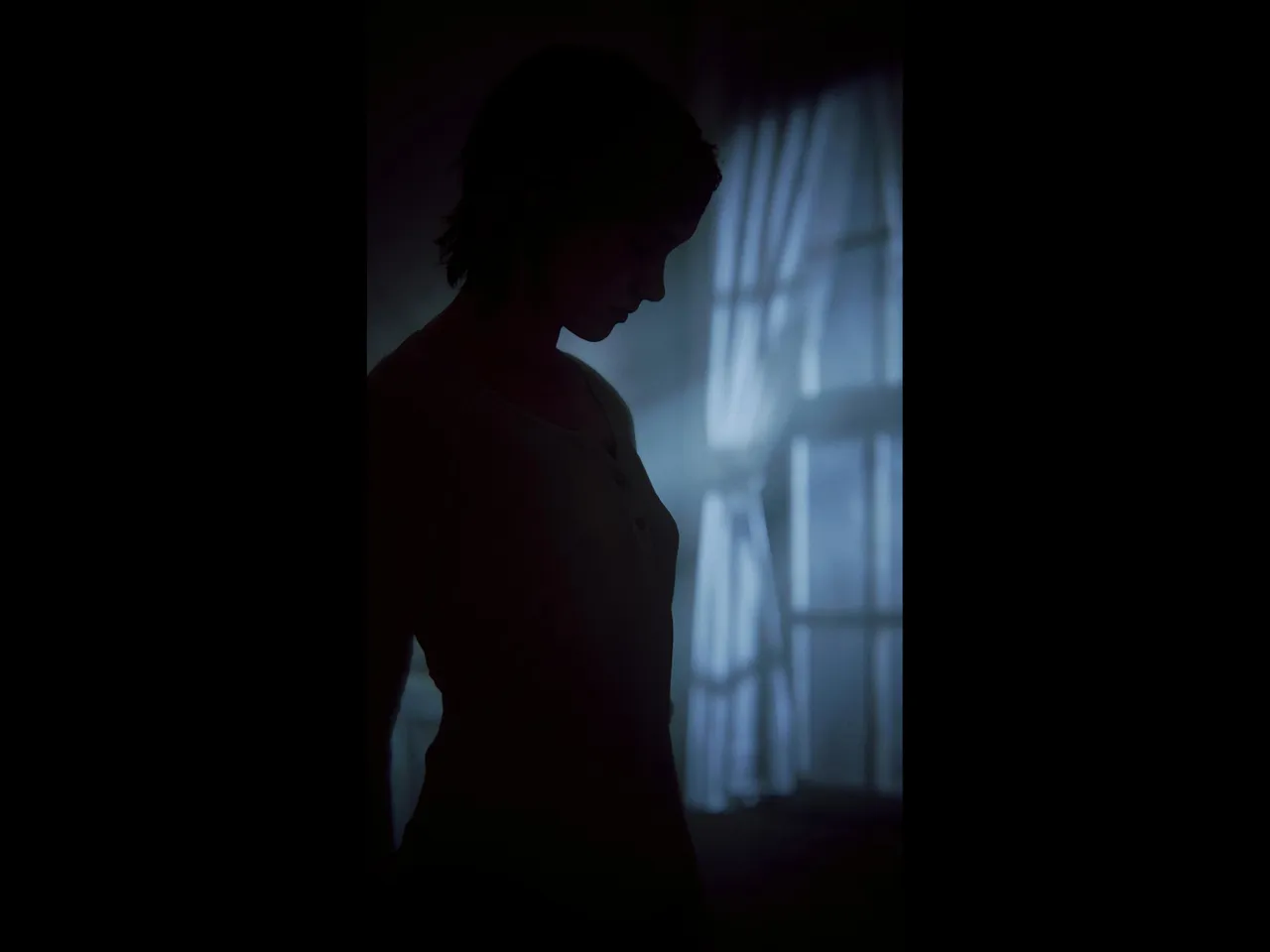 Ellie by the window