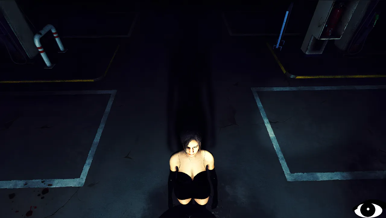 Lighting with two light sources, one facing the environment and the other pointed at the character's face.