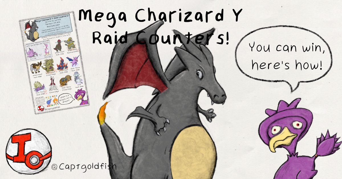 Pokemon Go Mega Charizard Y Raid Counters