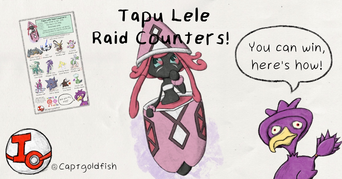 Pokémon Go - Raid de Tapu Lele - counters, fraquezas e ataques