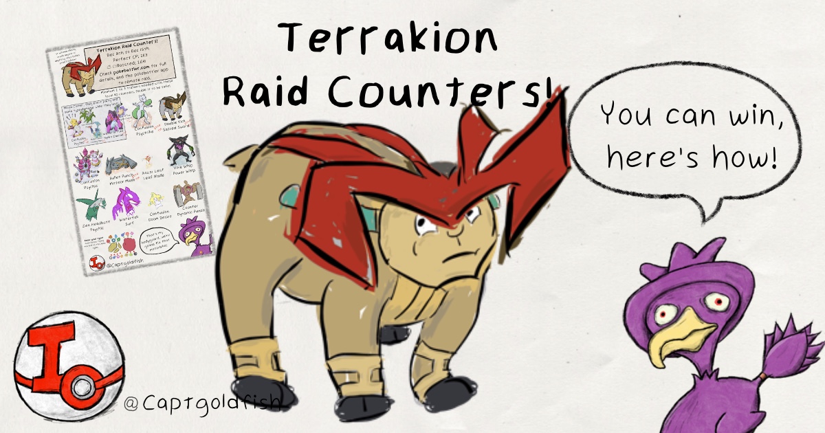 Pokémon Go - Raid de Terrakion - counters, fraquezas e ataques