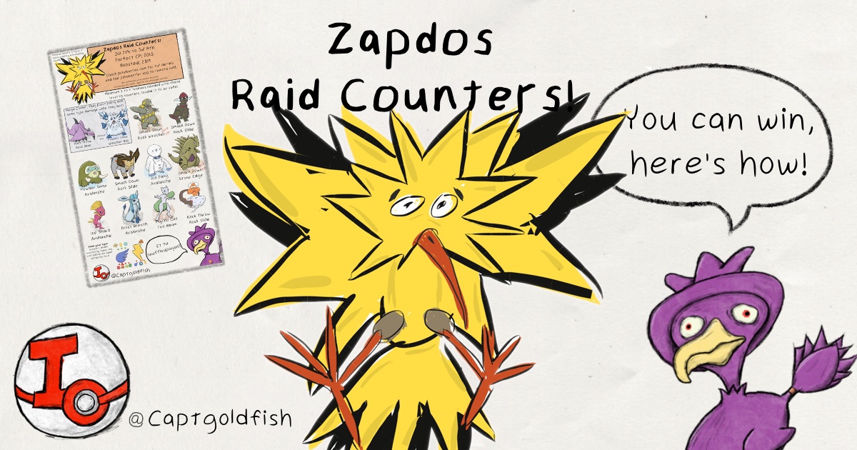 CaptGoldfish's Raid Counter Infographics - Pokemon GO Pokebattler