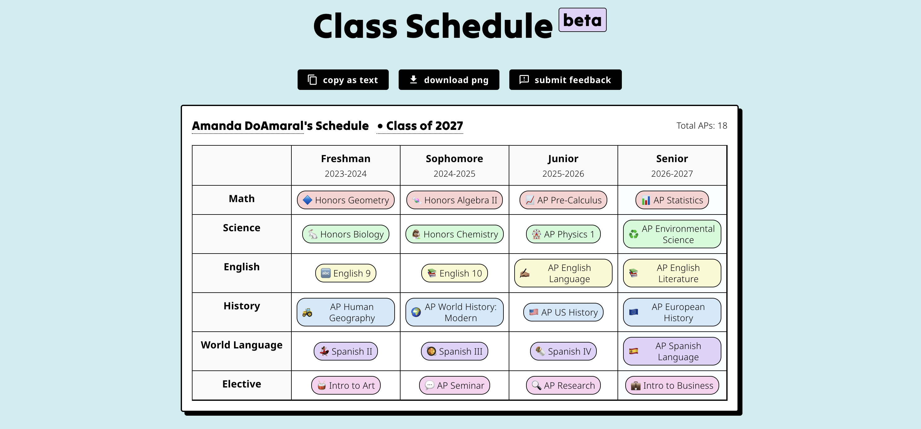 organize your class schedules | What's New at Fiveable