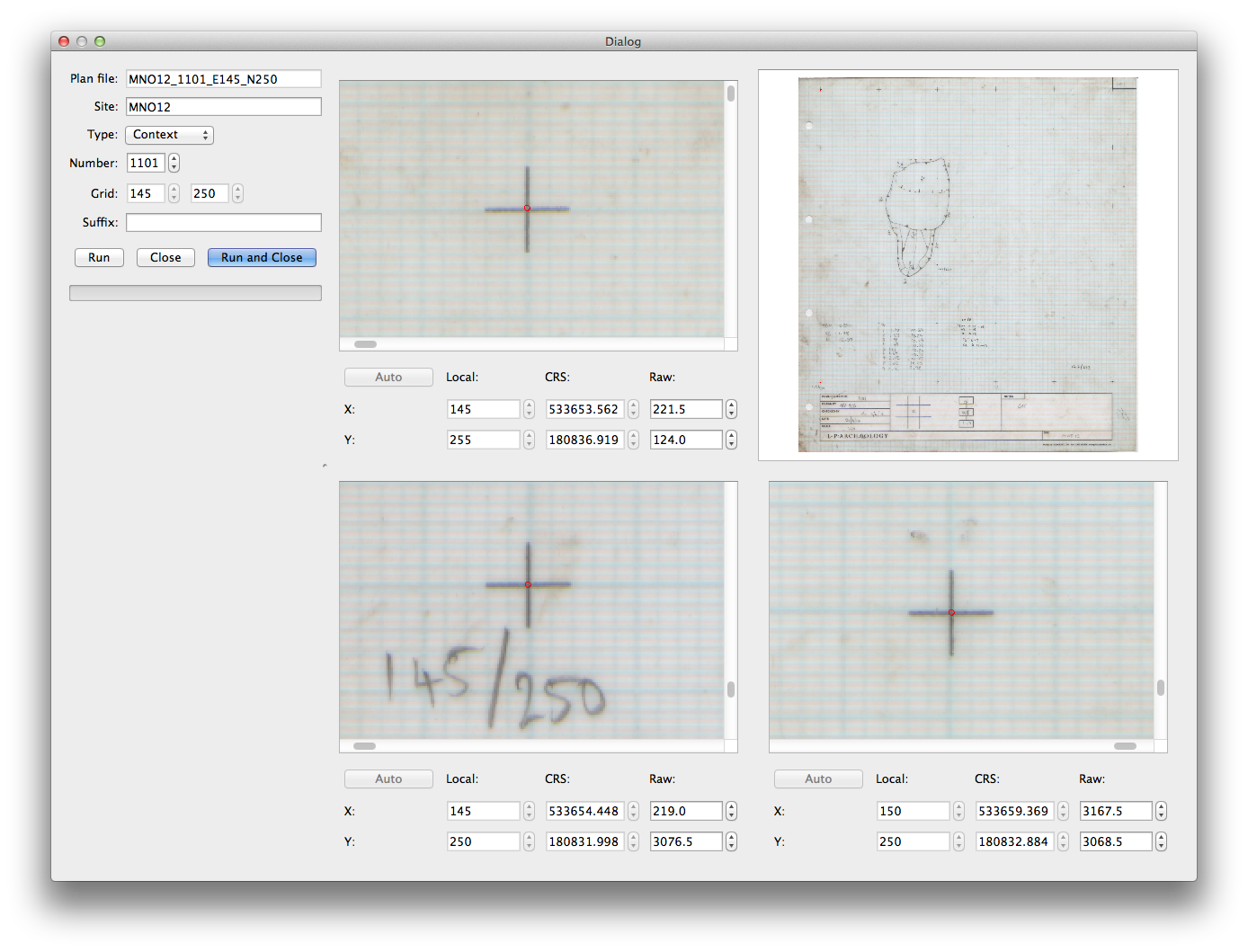 Establishing a Grid System and Mapping, Georeference Tool – 100 Symposium – 100 Minories