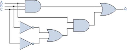 Fundamentals of Boolean Algebra, Boolean algebra in logic circuits · Circuit Simulator