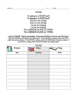 Common and Proper Nouns, Common and Proper Nouns Hunt by Erica | Teachers Pay Teachers