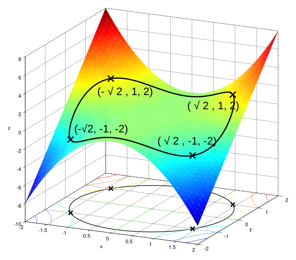 Components of Constrained Optimization, Lagrange multiplier - Wikipedia