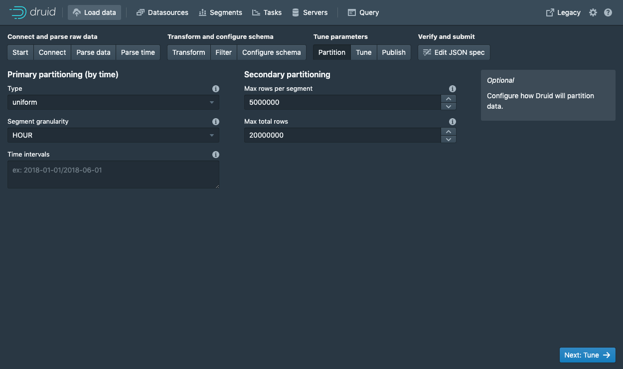 Continuous queries for real-time analysis, Tutorial: Load streaming data from Apache Kafka ยท Apache Druid
