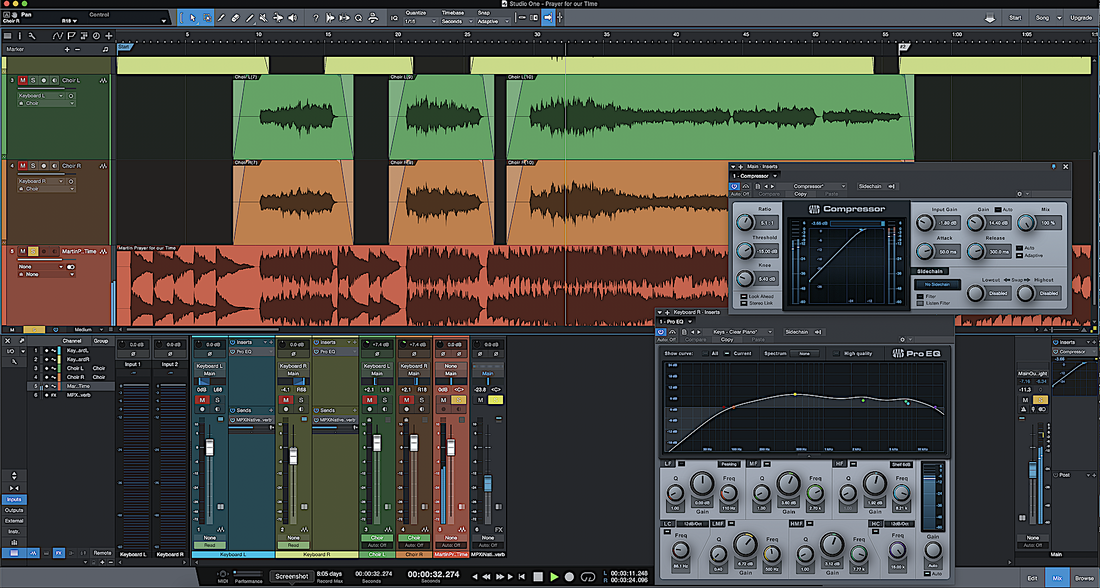 Digital Audio Workstation (DAW) Interface, Digital Audio Workstation (DAW) Sound Mixing - Equalization (EQ) Inserts - PEDAL POINT SOUND