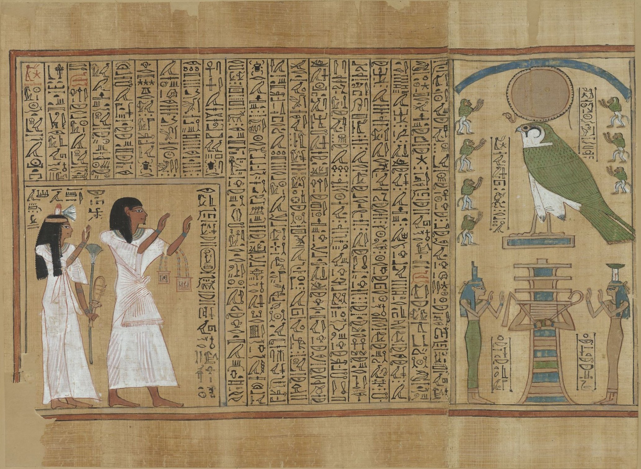 Evolution of funerary texts, File:Book of the Dead of Hunefer sheet 1.jpg - Wikimedia Commons