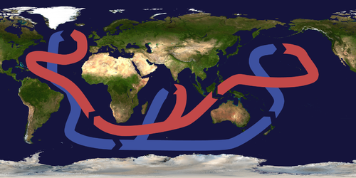 Global ocean conveyor belt system, Ocean Currents | Earth Science