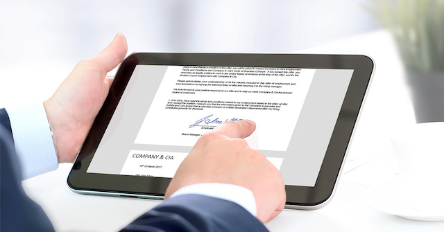 Legal validity of electronic signatures, 7