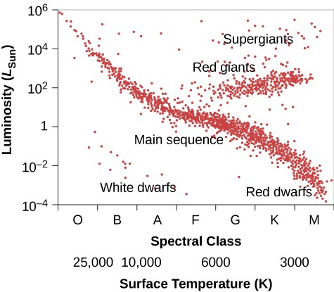Main sequence stars, 18.4 The H–R Diagram | Astronomy