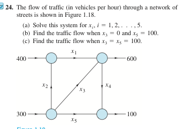 Definition and key components, Linear Algebra: Network Flow problem - Mathematics Stack Exchange