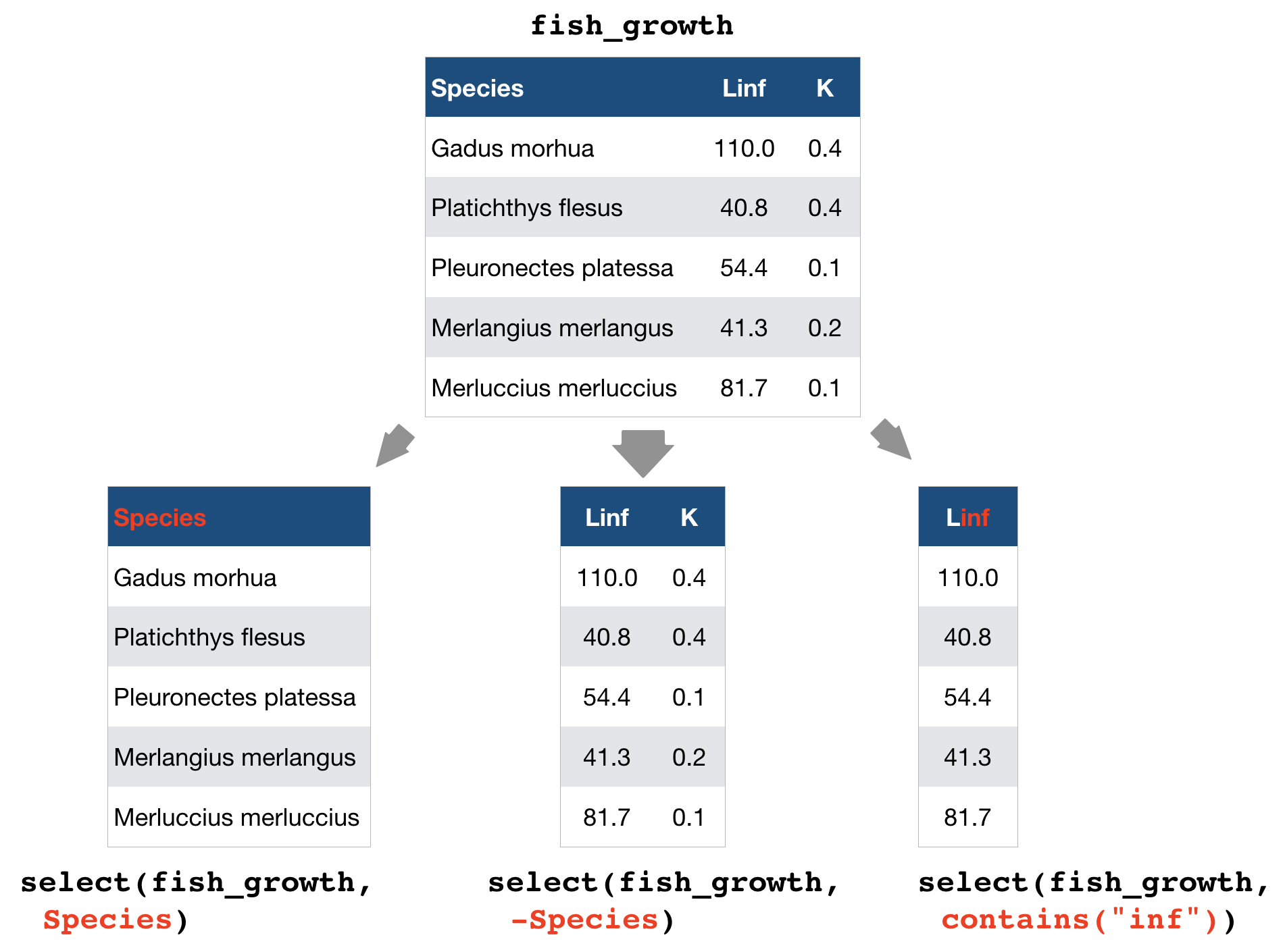 Selecting and filtering data, Data Analysis with R