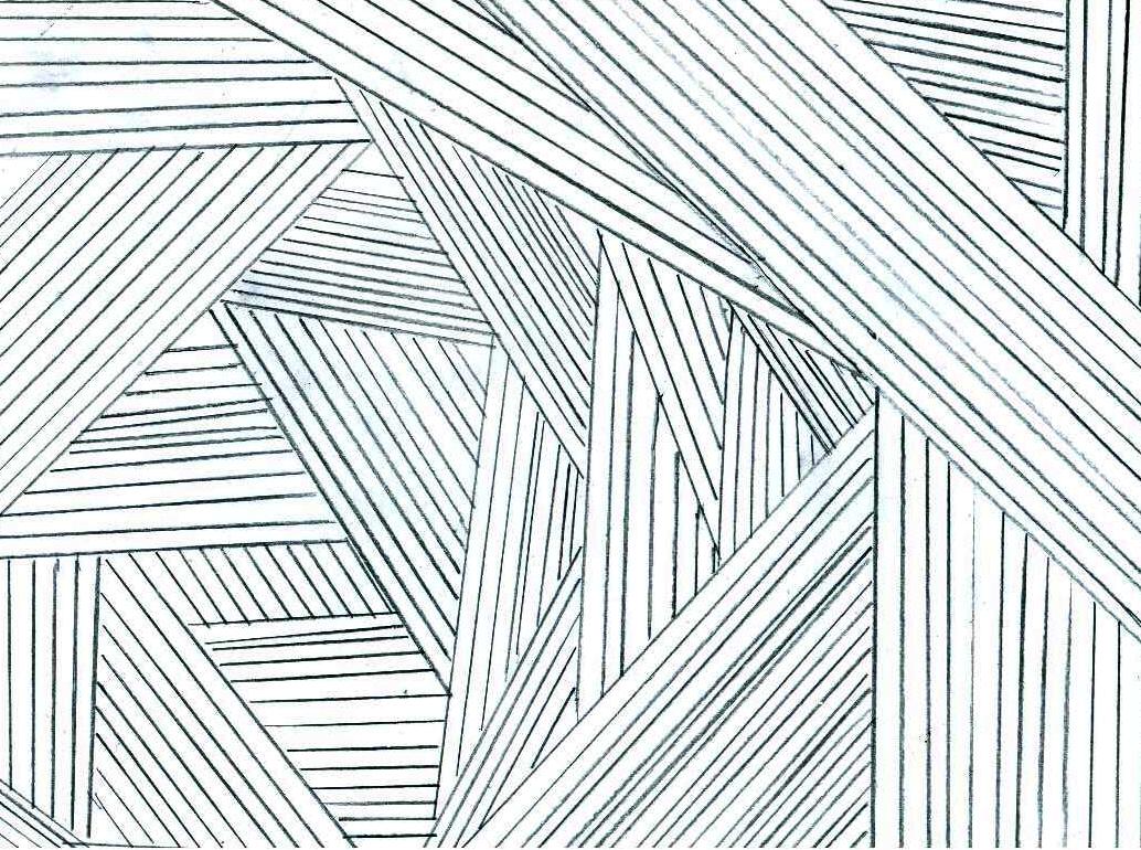 Seven elements of art, Geometry and Arts: 2017-18. Compositions using straight and curved lines. Examples