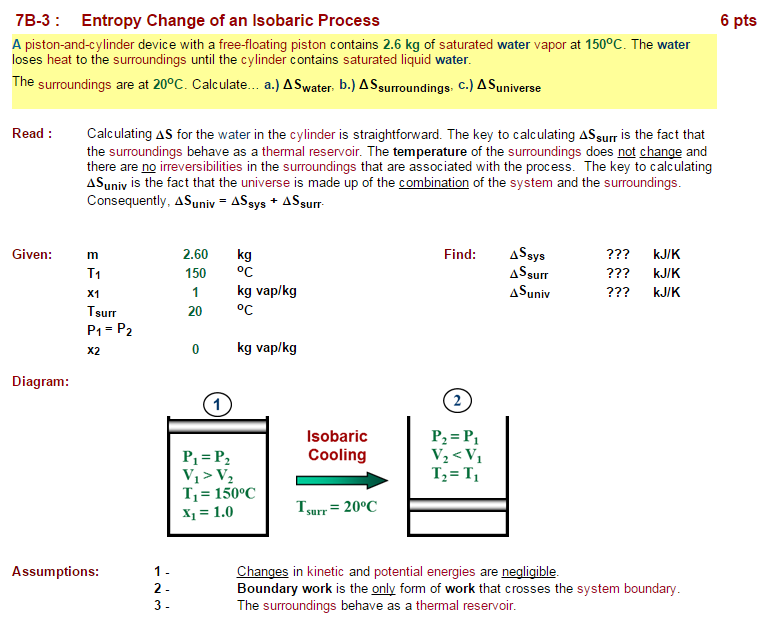 Standard Molar Entropy and Entropy Change, Thermodynamics | Entropy and the Second law | Practice Problems