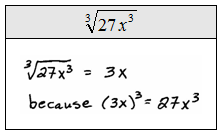 Simplification of root expressions, OpenAlgebra.com: Free Algebra Study Guide & Video Tutorials: Radicals Including Square and Cube ...