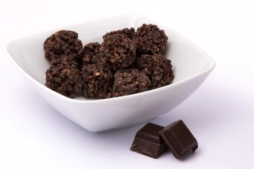 Chocolade crisp balletjes puur
