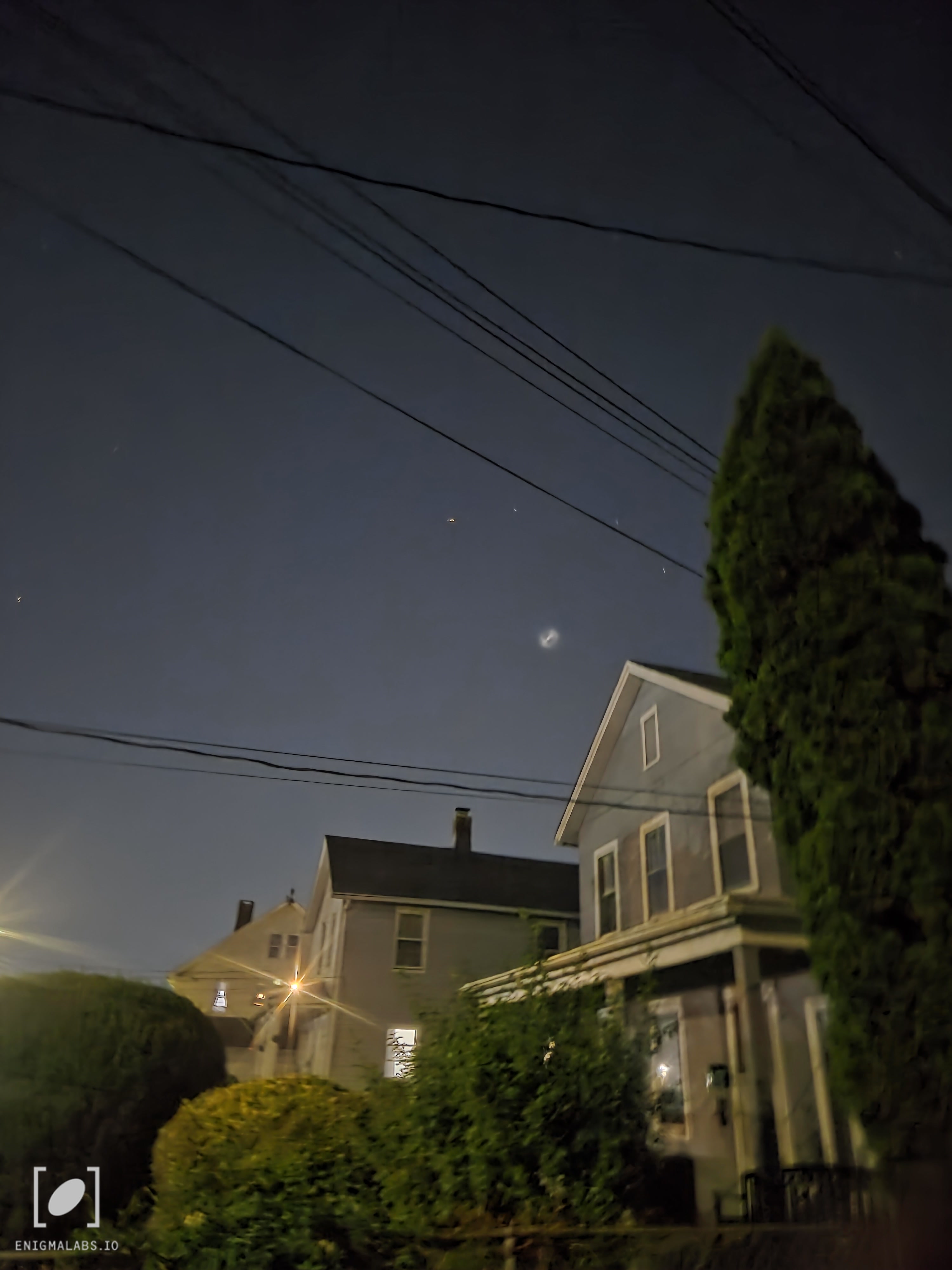 Spiritual object moving northwest