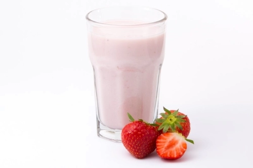 Aardbeien shake natuurlijk proteïne dieet