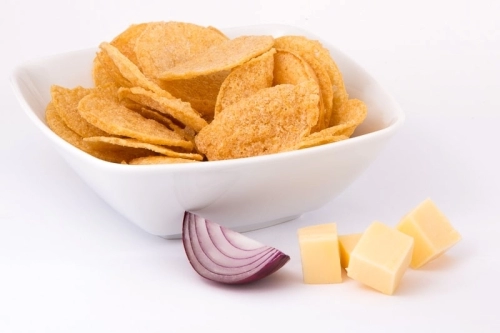 Chips Cheese onion proteine dieet