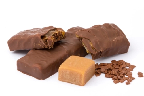 Chocolade caramel pinda dieet reep