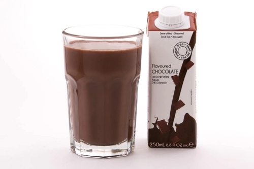 Chocolade drank pakje proteïne dieet
