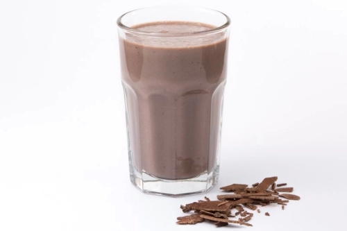 Chocolade puur shake of pudding proteïne dieet