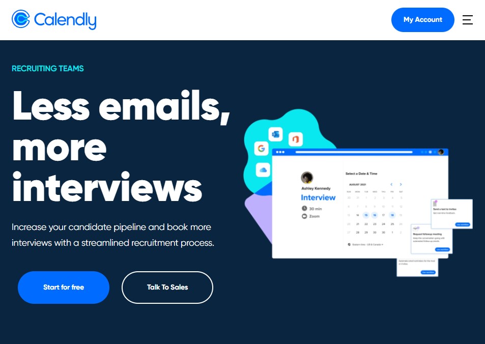 Calendly scheduling interface
