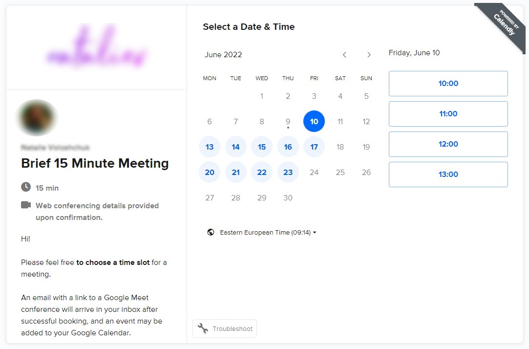 Calendly automated scheduling feature