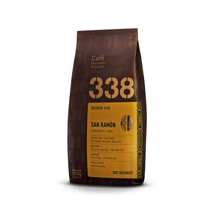 CAFÉ PREMIUM PERUANO 338 ORGÁNICO x250gr - SAN RAMÓN CAFÉ PREMIUM PERUANO 338 ORGÁNICO x250gr - SAN RAMÓN