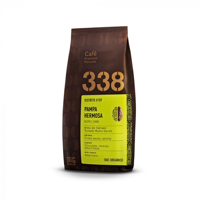 CAFÉ PREMIUM PERUANO 338 ORGÁNICO x250gr - PAMPA HERMOSA CAFÉ PREMIUM PERUANO 338 ORGÁNICO x250gr - PAMPA HERMOSA