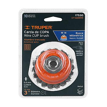 CARDA COPA TRENZADA 3"  M14 CT-608MX  17530 TRUPER