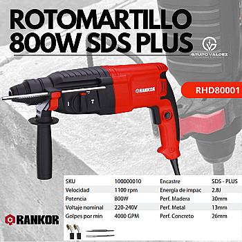 ROTOMARTILLO 800W SDS PLUS RHD80001 RANKOR