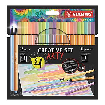 ROTULADOR STABILO CREATIVE SET ARTY X 24 UND