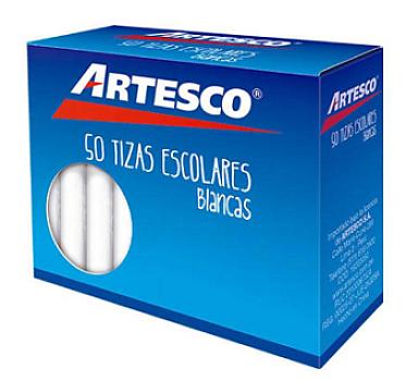TIZA BLANCA ARTESCO CAJA X 50 UND