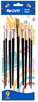 PINCEL PUNTA PLANA OVE X 9 UND