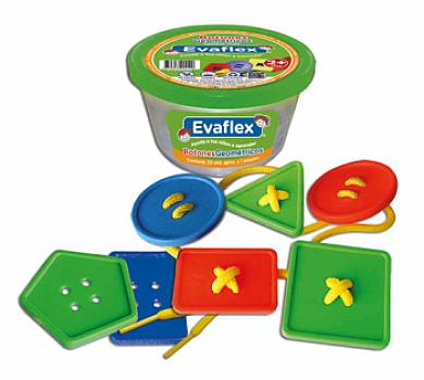 ENHEBRADO EVAFLEX BOTONES GEOMÉTRICOS 17 PIEZAS